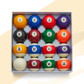 Cue-King Pool Balls, Billiard Balls, Grade AA, 2-1/4” Regulation Size, Billiard Ball Set, Pool Table Balls, Pool Ball Set, Bolas De Billar, Premium Pool Balls