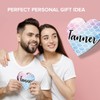 1 x Heart Coaster - Name Tanner Mermaid Scales Fish
