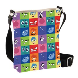 PLITI Inside Cartoon Movie Gift Emotions Group Gifts For Anger Fear Joy Disgust Sadness Envy Anxiety Fans Crossbody Bag (Cartoon 8 emotion CbagU)