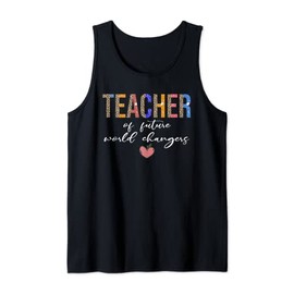 Teacher Of future world changers Leopard boho style Tank Top