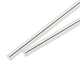 MECCANIXITY 2Pcs 304 Stainless Steel Round Rods Bar, 6mm x 356mm for Various Shaft DIY Craft Model Car Plane Ship