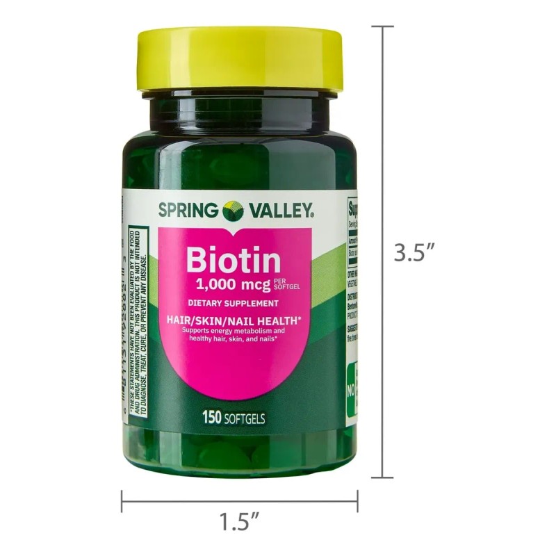 Biotin 150 Hair Skin Nails Control Caida Cuidado Cabello