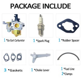 QYMOTO CT200U Carburetor for Coleman Mini Bike Carb Huayi P19 Carburetor 196cc 212cc 224cc CT200U-EX BT200X,Axis M200,Baja MB165 MB200 Minibike Carbs 5.5HP 6.5hp GX160