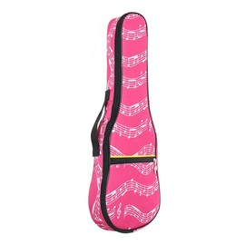 Nicear Ukulele Backpack 21 Inch Waterproof Uke Gig Bag Musical Instrument Carry Bag with Outer Front Pocket with Zipper for Adults and Beginners (Pink)