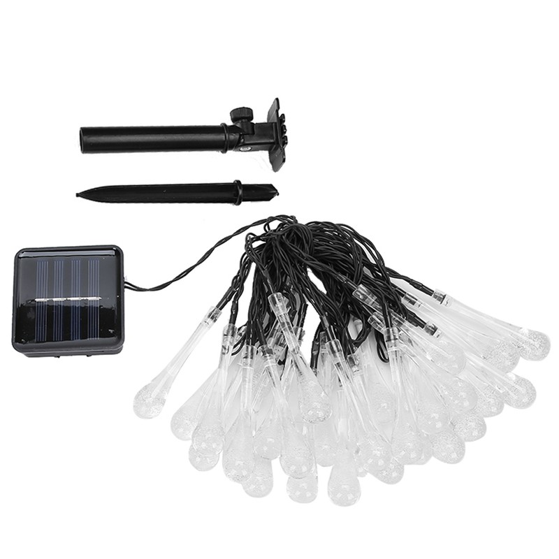 DropShaped 30 LED Solar String Light Waterproof Garden Decoration Light