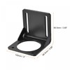 sourcing map Motor Bracket Motor Mounting Holder 98.5x100x98.5mm Black for
