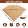 Gute 200Pcs Cone Coffee Filters, 2-4 Cups Unbleached Brown V02