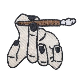 Octory Hand Rolled Iron On Patches for Clothing Saw On/Iron On Embroidered Patch Applique for Jeans, Hats, Bags
