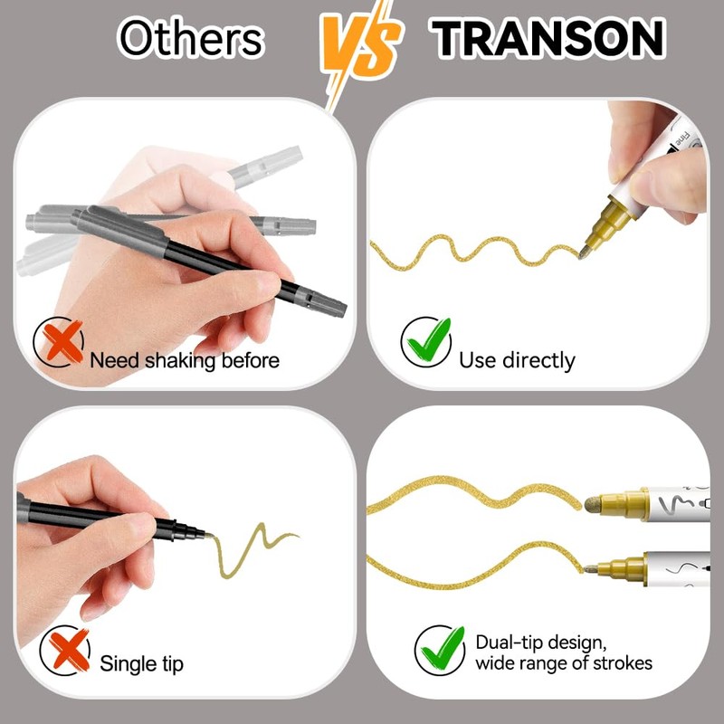 TRANSON 3 Gold, 3 Silver, 1 Black and 1 White