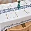 Yofori Table Cloth Plastic Tablecloth Wipeable PVC Wipe Clean WaterProof