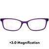 Birdz Eyewear BPA-Free Reading Glasses – Royal Purple Soft-Touch Frame,