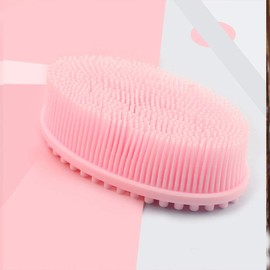 Axgo Pink 1 Paquete Exfoliante de Silicona para el Cuerpo, fácil de Limpiar, Respetuoso con el Medio Ambiente, de Larga duración, y más higiénico Que la lufa Tradicional