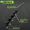 SYITCUN Auger Drill Bit for Planting - 3"X36" Heavy-Duty Garden