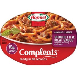 Hormel Microwavable Compleats Spaghetti with Meat Sauce 10 oz (Pack of 6)