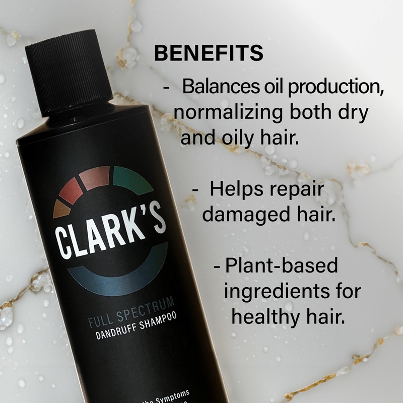CLARK's Full Spectrum Dandruff Shampoo with Coal Tar, Salicylic Acid,