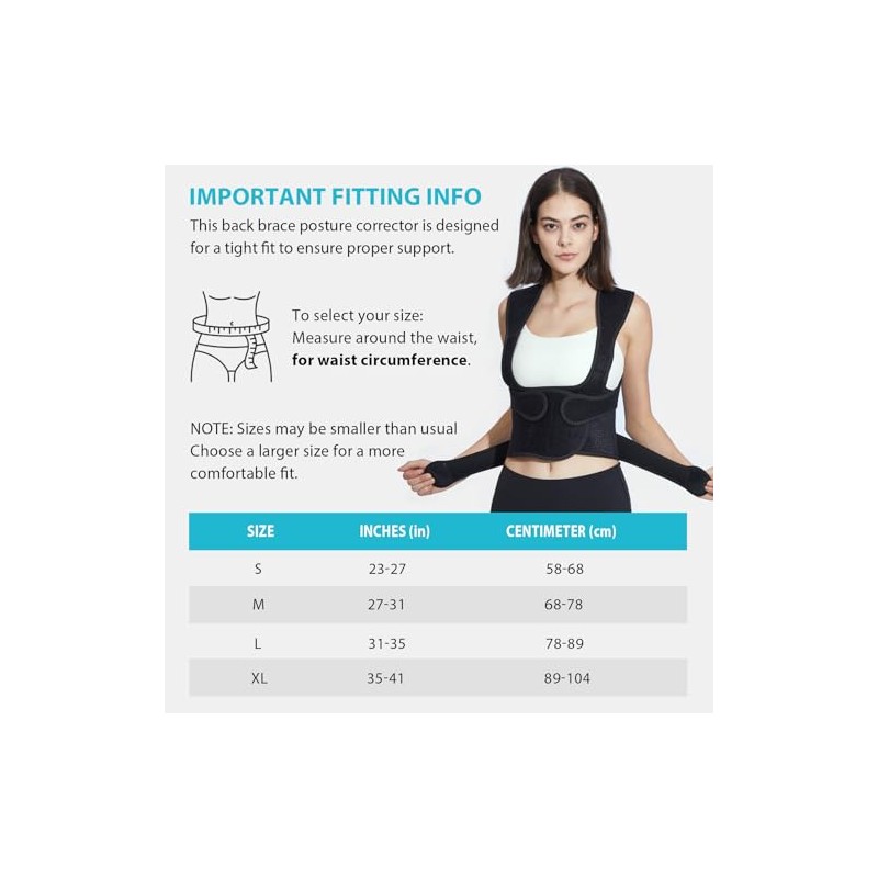 KD- Corrector de Postura de Espalda para Mujeres y Hombres