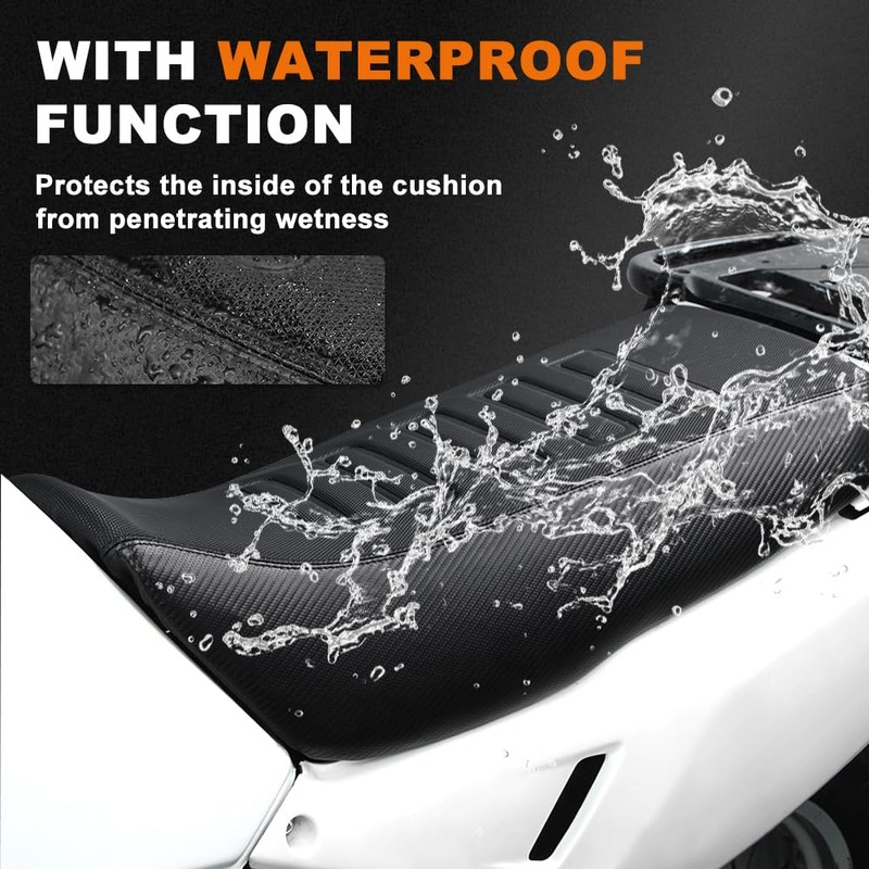 xitomer Seat Cover Compatible with KLR650 2008-2018 KLR650 Gen2 Motorcycle