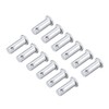 sourcing map Fork Bolts Single Hole Flat Head Round Bolts