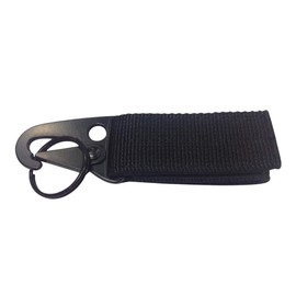 CHROME CRANE WB076 Men's Military Airsoft Key Ring Hook Keychain Belt Outdoor (01. Black)