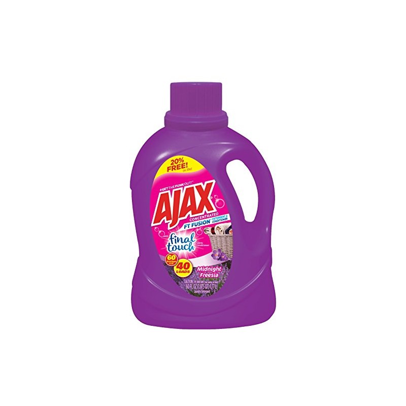 Ajax' Fusion Duel Liquid Laundry Detergent with Final Touch Fabric