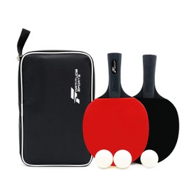 Fortitude Sports Table Tennis Bats and Balls Set | Ping Pong Set with 2 Bats, 3 Balls and 1 Carry Case | Table Tennis Set Paddles and Ping Pong Balls with Storage Case For Kids and Adults