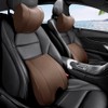 ZLOHPAE Memory Foam PU Leather Lumbar Pillow - Car Middle/Lower