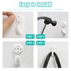 Auvotuis 20Pcs Non-Trace Wall Picture Hooks, Invisible Plastic Traceless Nail