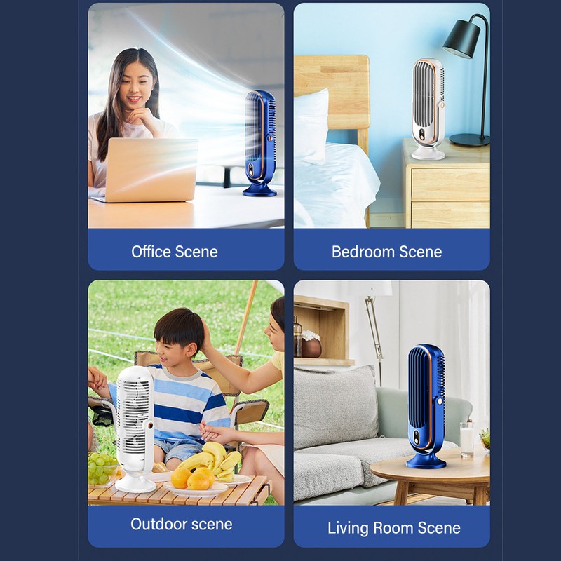 Table Tower Fan Portable USB Plug In 5 Gears Quiet