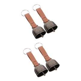 Kisangel 2sets Bear Bell Hiking Camping Bell Vintage Style Outdoor Activities and Pet Safety 2pcs*2
