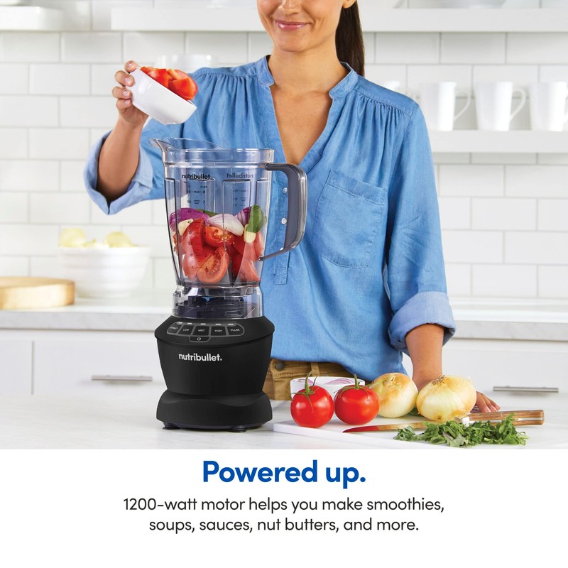 nutribullet Full-Size Blender Combo 1200W –Matte Black