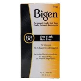 Bigen Permanent Powder Hair Color 88 Blue Black 1 ea (Pack of 5)
