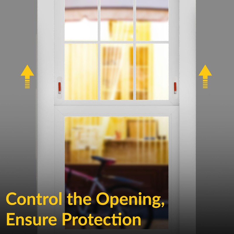 Brixwell 85-1328w-XCP2 Window Opening Control Device Cream White - Pack