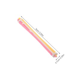 FRCOLOR 24pcs Hair Curling Rollers Flexible Plastic Perm Rods for Cold Perming and Styling Travel Friendly Hairdressing Tools for Women