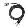 JORINDO Dual 6.35mm Male to Double RCA Male Cable Audio