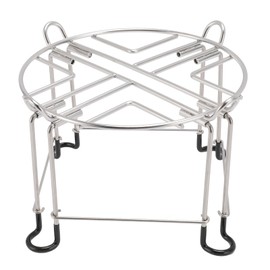 Soporte para filtro de agua, soporte portátil para dispensador de agua con ganchos, soporte de acero inoxidable para mostrador de 6 pulgadas de alto por 9 pulgadas de diámetro