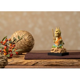 "Santo-Fudoson Prayer" Cat buddha Tatsu Fudoson [Small Size] Chinese Zodiac Decoration for the 6th Year of Reiwa Wood: Cypress _ Fudo Myoo Dragon Dragon Zodiac Zodiac Wooden Sculpture Buddha Figurine