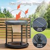 High Large Clear Glass Iron Classic Style Solar Lantern Candle