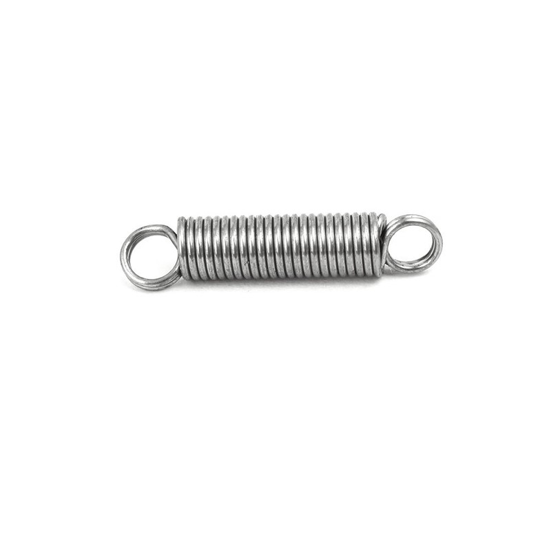 sourcingmap 0.8mmx6mmx30mm 304 Stainless Steel Tension Springs Silver Tone 10pcs