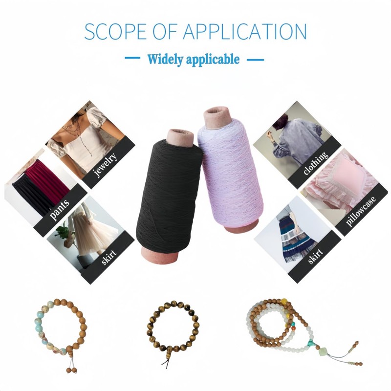 Elastic Thread Sewing,30m Each – Durable Stretchy Thread for Sewing,Sewing