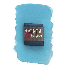 Jack Richeson 1569153 Semi-Moist Tempera Cake44; 1.62 x 1.87 x 0.50 in. - Turquoise