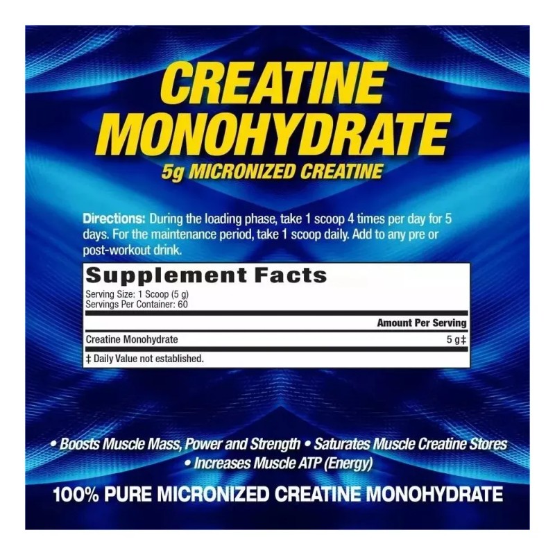 Creatina Monohidratada Mhp 300 Gr 60 Servicios Creatine Mhp