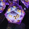 AUSTOR Liquid Core Resin DND Dice Sharp Edge Polyhedral Dice
