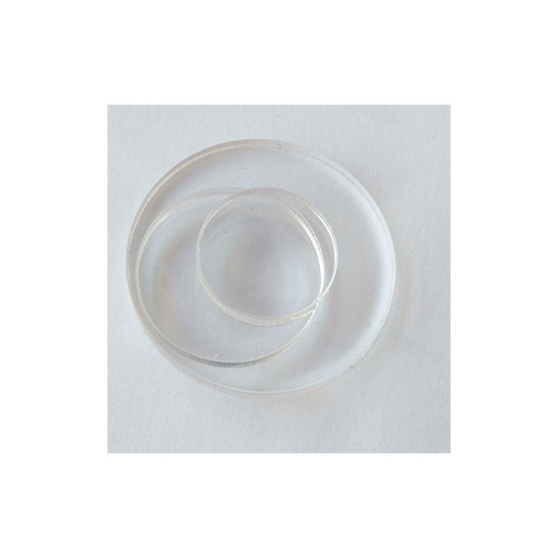 MEYA Set of 20pcs Clear Acrylic Discs, Plexiglass Laser cut