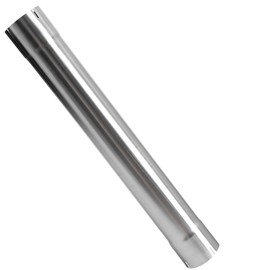 5 Inch Exhaust Pipe T304 Stainless Steel Exhaust Tubing (SS Tubo),Tailpipe 5 ID Straight Tubing Length 36", Flared Slotted, Polished Finish,Universal Connector Adapter Tubo