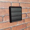 Kair Black Gravity Grille 155mm External Dimension with 100mm -