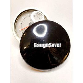 Black Vinyl Cover (1) for Round Digital Gauges, 3 5/8"-3 13/16"" Diameter (Example: Yamaha, Mercury, Suzuki)