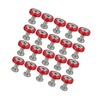 INFINAUTO 20pcs Motorcycle Red Fender Bumper Washer Bolt Nuts Kit