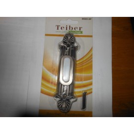 Teiber New Scrolled Ribbed Doorbell Push Button Model #BSSO-AP By Teiber  Antique Pewte