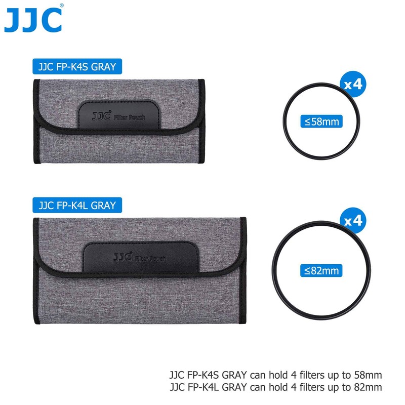 JJC 4 Pockets Filter Case for Round Filter Up to
