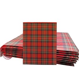 Orgrimmar 10 PCS Poly Bubble Mailers 8.3x9.3 Inch Christmas Envelopes Shipping Bags with Self Seal Adhesive, Waterproof and Tear-Proof Postal Bags-Red Plaid
